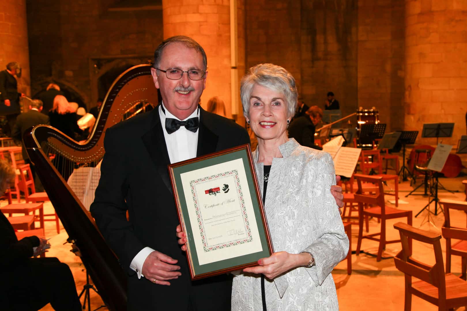 Photo of Johna and Linda after a Philo concert