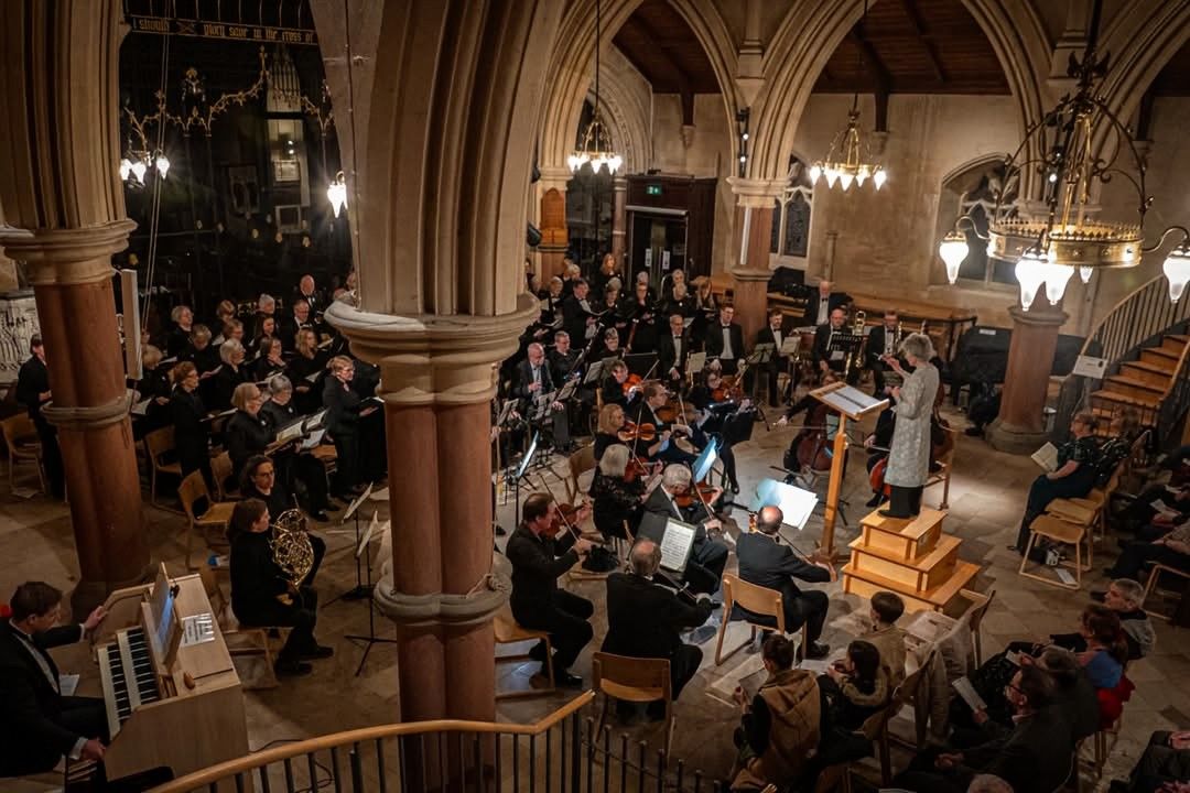 Philomusica concert at Pip and Jim's, Cheltenham, choir and orchestra